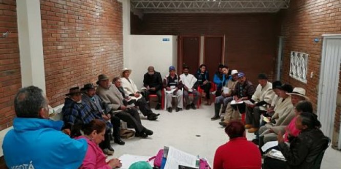 reunión en la localidad de Sumapaz sabios y sabias