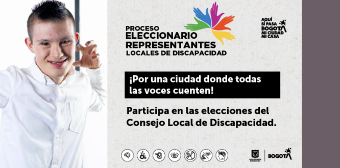 Conozca a las candidatas, candidatos y votantes que harán parte de la elección de representantes a los Consejos Locales de Discapacidad