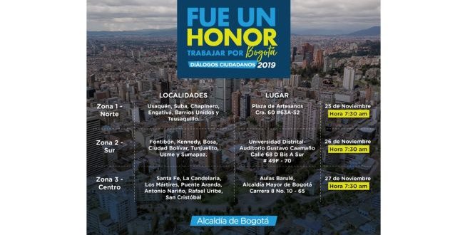 Fue un honor trabajar por Bogotá