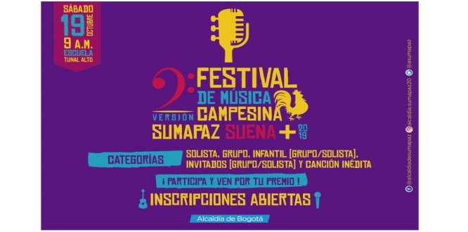 Festival de música campesina, Sumapaz Suena + 2019