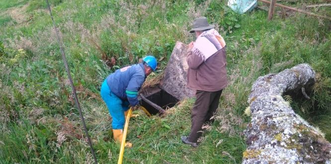 Jornada de limpieza de pozos sépticos