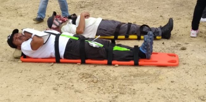 la comunidad participó en el simulacro Distrital vereda la Unión