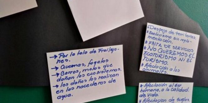 La comunidad opina su desacuerdo al Turismo en la Localidad