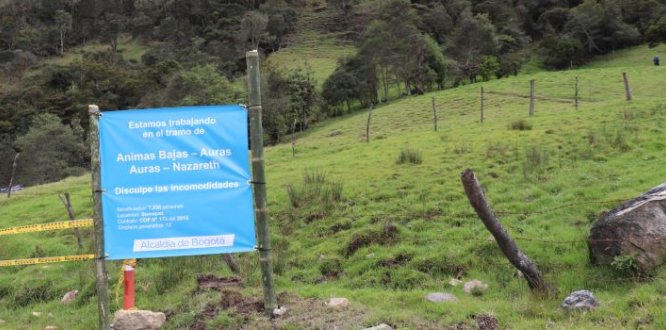 Inicio de la obra en Ánimas Bajas