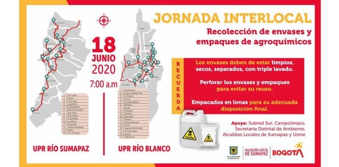 Jornada Interlocal de Recolección de envases y empaques de agroquímicos