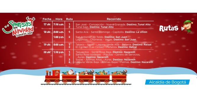 Rutas Sonrisas en Navidad 2019