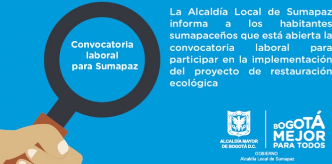 Banner convocatoria Laboral para sumapaz