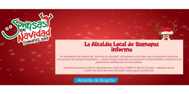 Entrega de regalos 'Sonrisas en Navidad, 2019'.