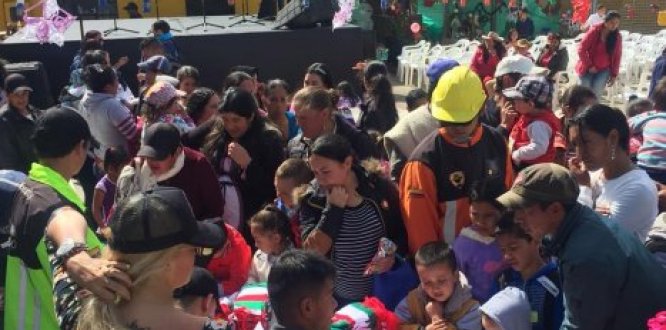 Festival Navideño en el centro poblado de la Unión.