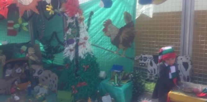 Festival Navideño en el centro poblado de la Unión.