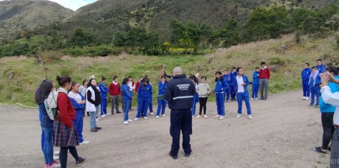 El Simulacro de Evacuación en el Centro Poblado de Betania fue desarrollado con éxito