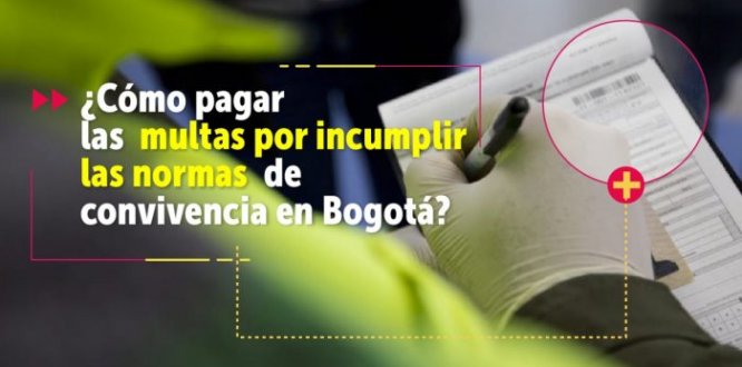 ¿Cómo pagar las multas por incumplir las normas de convivencia en Bogotá?