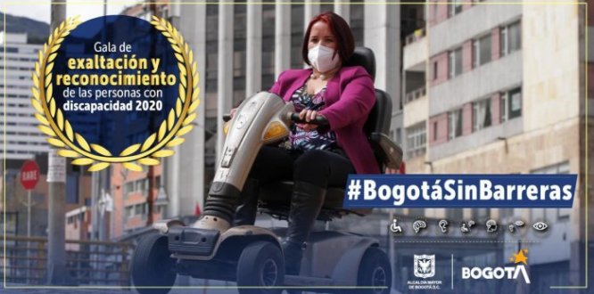 Persona con discapacidad en Bogotá Gala de Reconocimiento de las personas con Discapacidad, sus cuidadores y familias