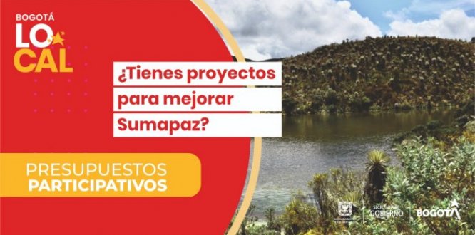 ¿Tienes proyectos para Sumapaz?