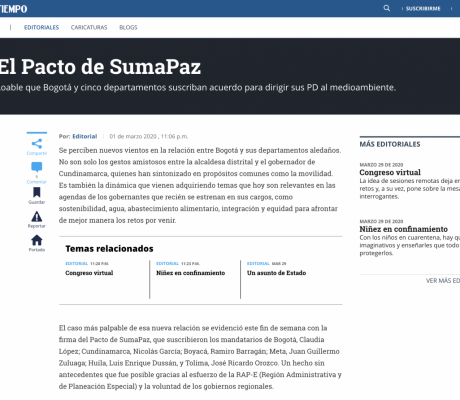 El Pacto de SumaPaz