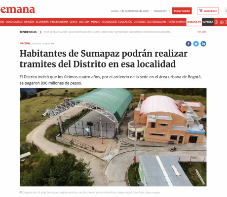 Después de 34 años Sumapaz recibirá servicios del Distrito en su territorio/Foto: @asumapaz Foto: Foto: @asumapaz