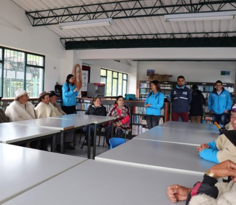 Reunión de adulto mayor en Sumapaz